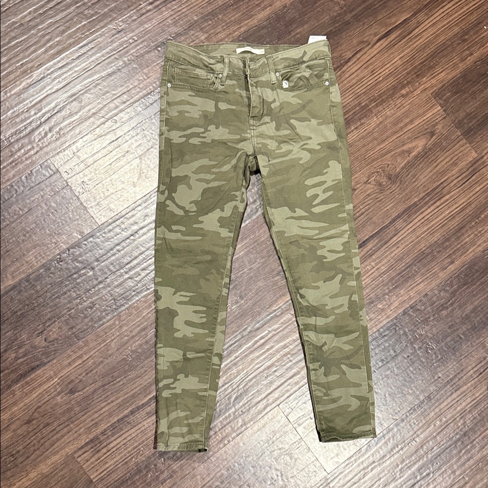 Levi's Camo Skinny Jeans - Olive